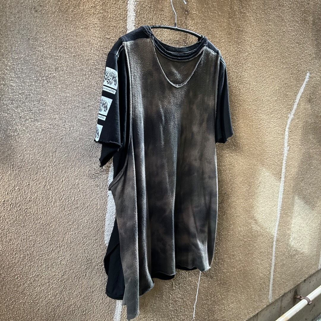 サ*キ様 UNDERCOVER 04aw but beautiful期　ガスマス UNDERCOVER 04AW But Beautiful期 多重レイヤード タイダイ Tシャツ