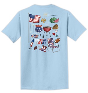 USA VFL  Tシャツ　USAデザイン　4TH OF JULY TEE　Vacation For Life