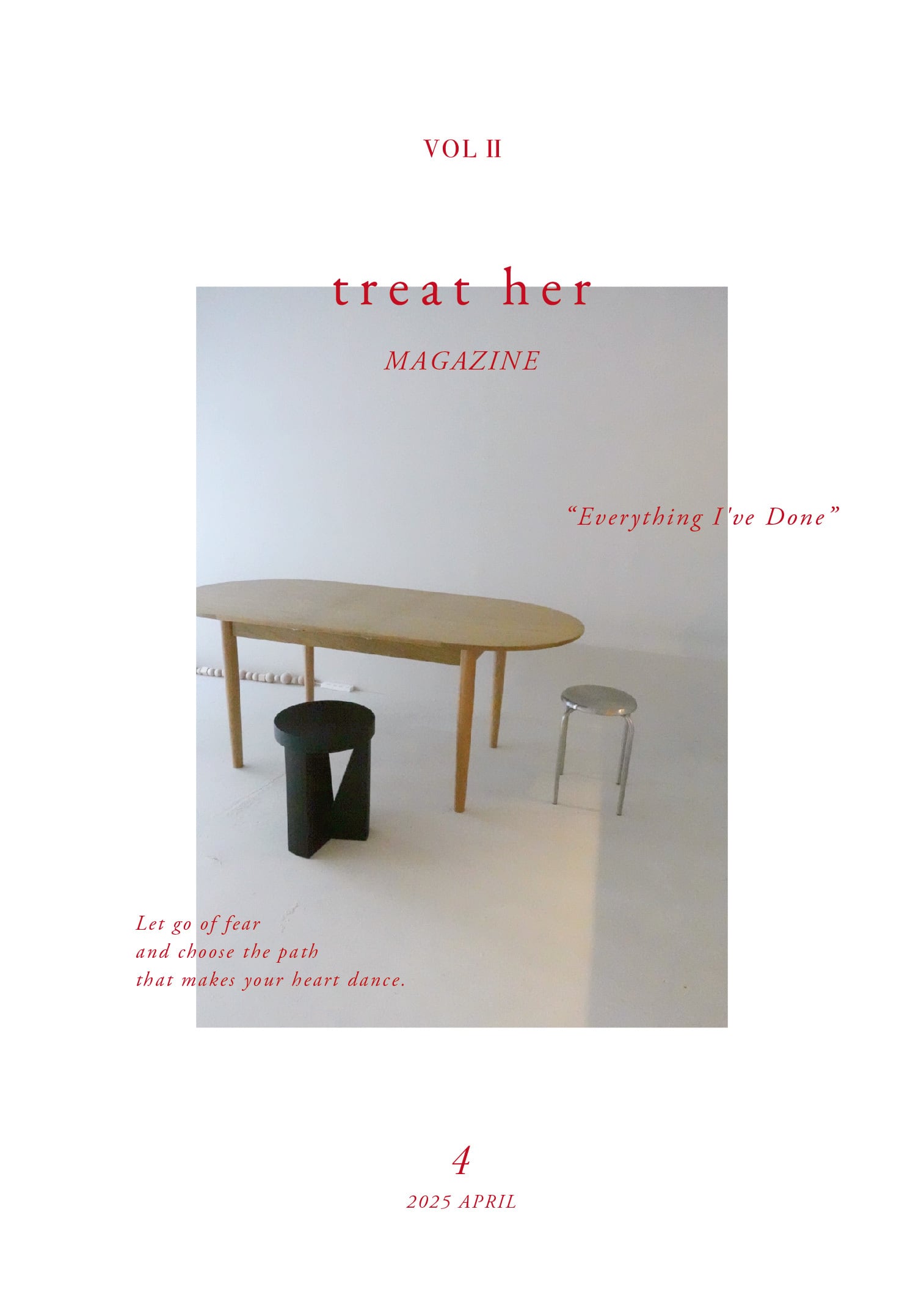 MAGAZINE Vol.2 「わたしがやってきたこと、ぜんぶ。」