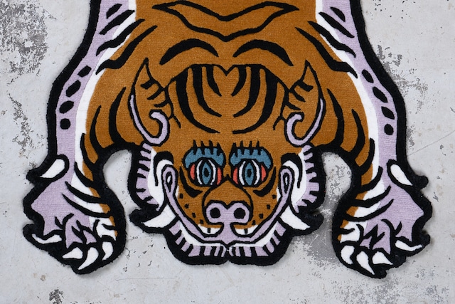 Tibetan Tiger Rug 《Sサイズ•ウール・オリジナル2・マスタードイエロー560》チベタンタイガーラグ