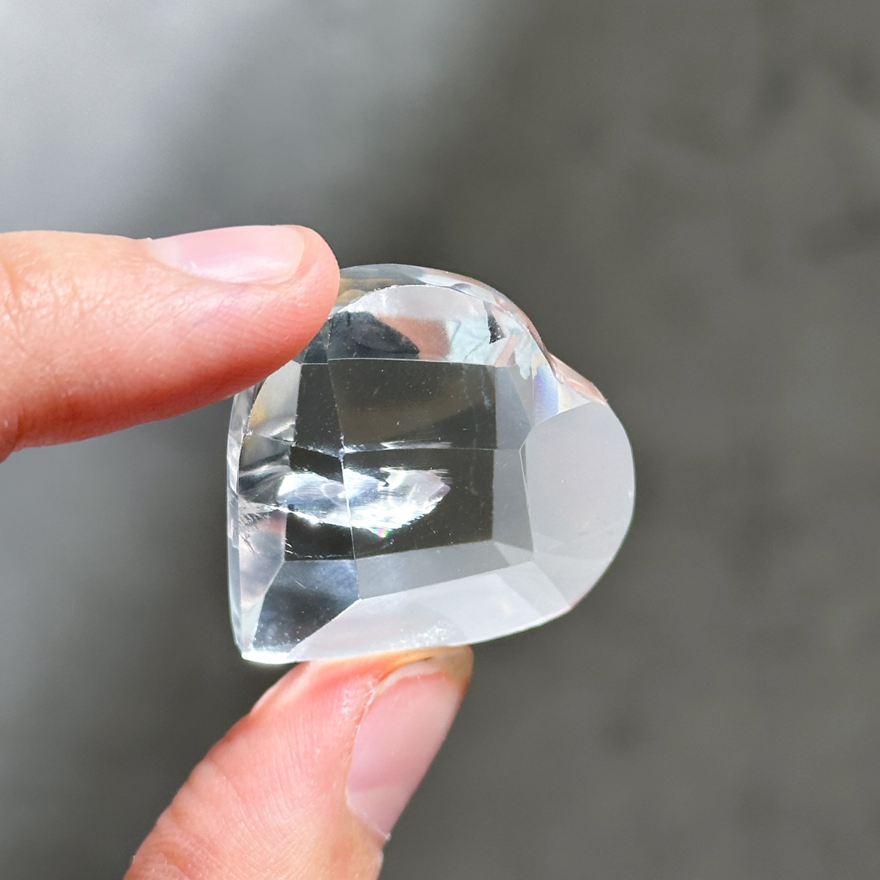 バイーア産レムリアンクォーツ ファセットハート01◇ Lemurian Quartz