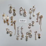 天然石 ドゥルージーピアス / イヤリング / サージカルステンレス