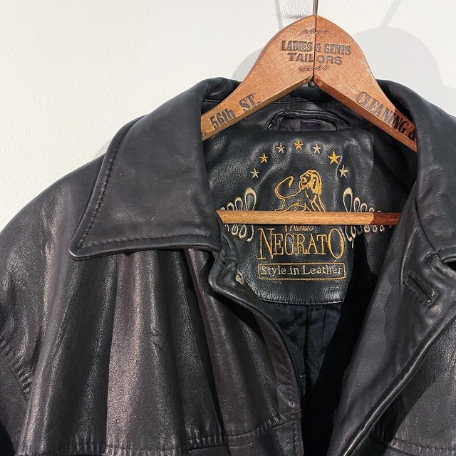 1990's PAOLO NEGRATO leather carcoat | gilet antiques / gilet flagship