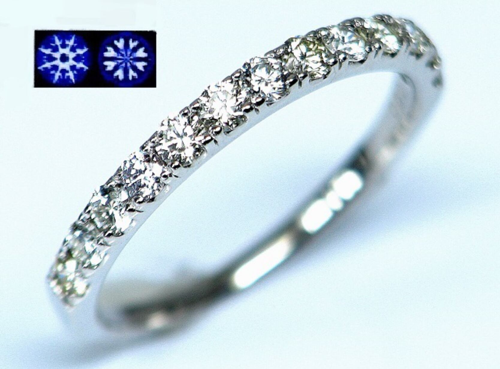 天然アレキサンドライト ダイヤモンド PT950 エタニティリング（宝石