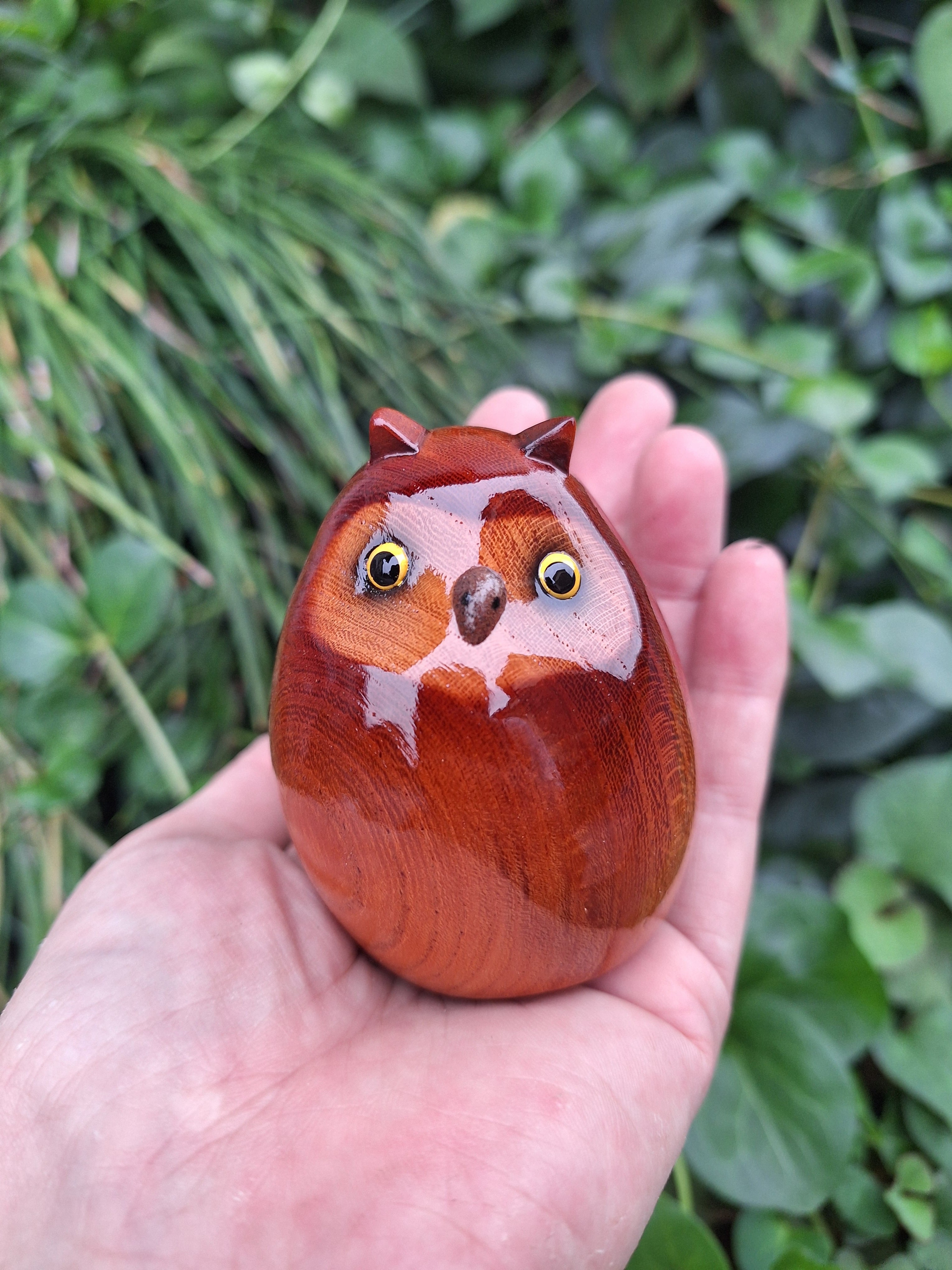 ミミズク Horned owl | 工房西岡 woodcraft animals