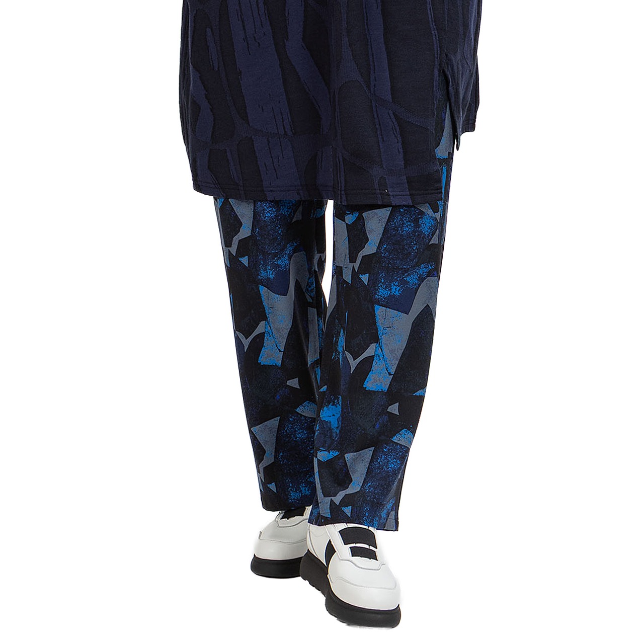 【最新作】リトグラプリント　ストレートパンツ【260-6132】Lithography print straight pants