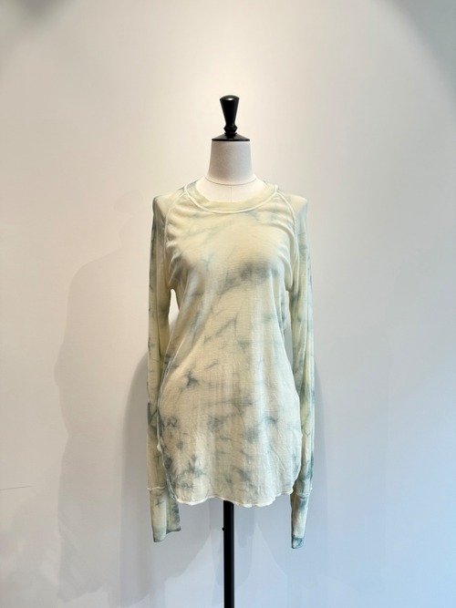 jonnlynx／JL225-CT824 WOOL RIB TEE Tie dye