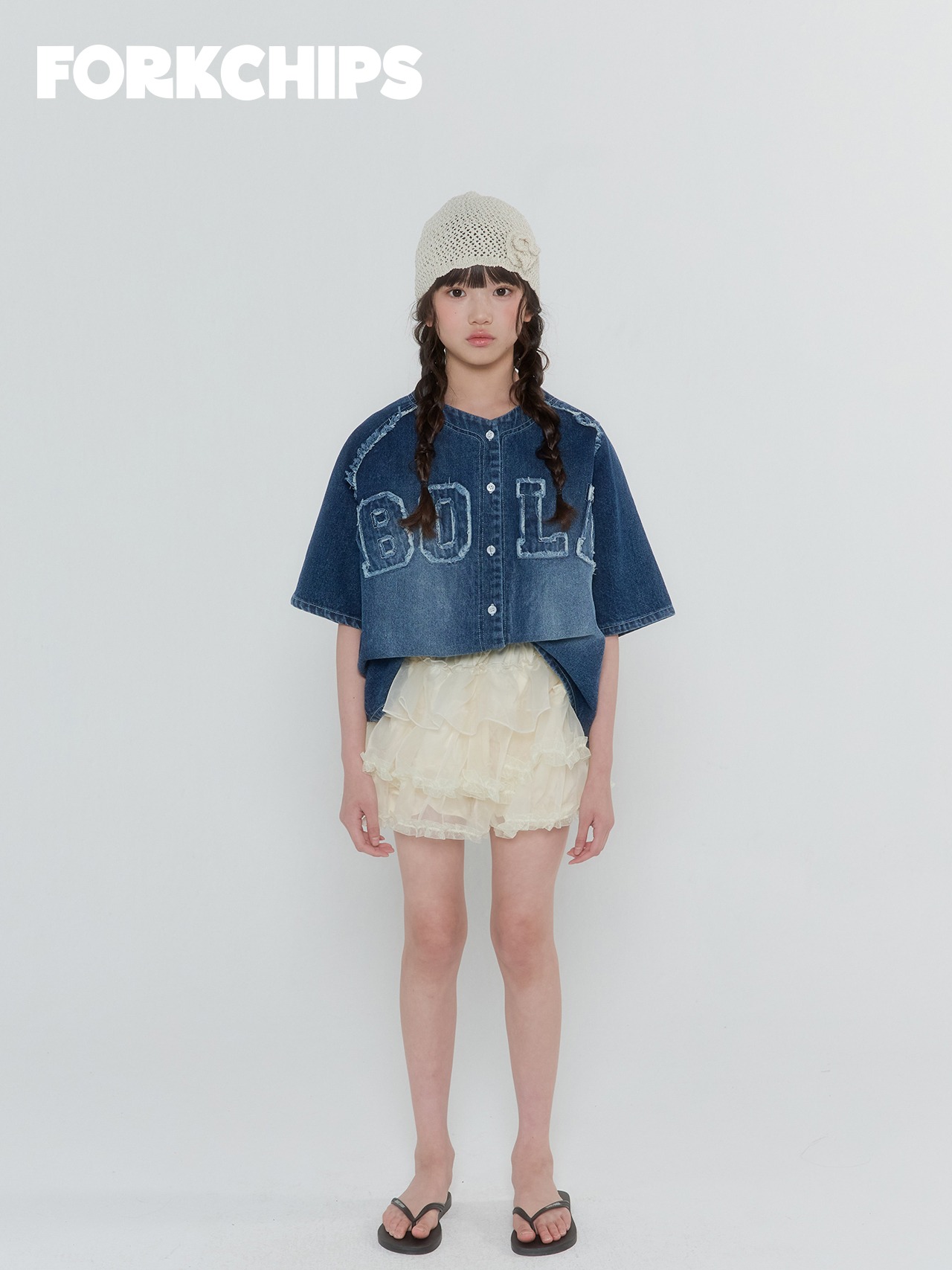 [FORKCHIPS] Caramel Cancan Skirt / [포크칩스] 카라멜캉캉스커트