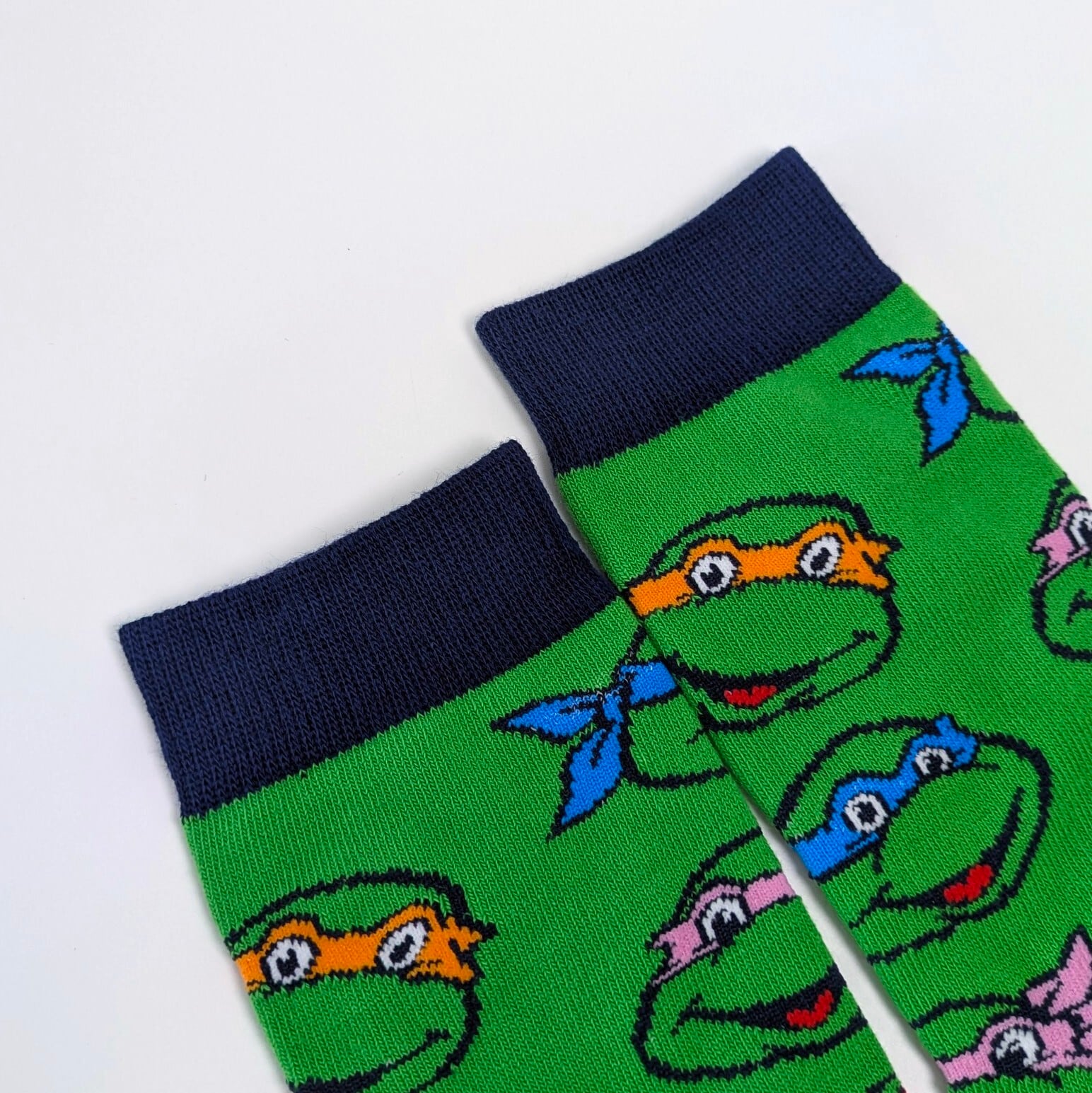 ♧【 crew socks / クルーソックス 】『 Teenage Mutant Ninja Turtles / タートルズ 』 靴下 / ソックス〚アメリカン雑貨 アメトイ〛