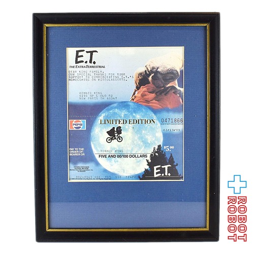 ペプシ E.T 5ドル小切手 ビデオ宣伝用景品