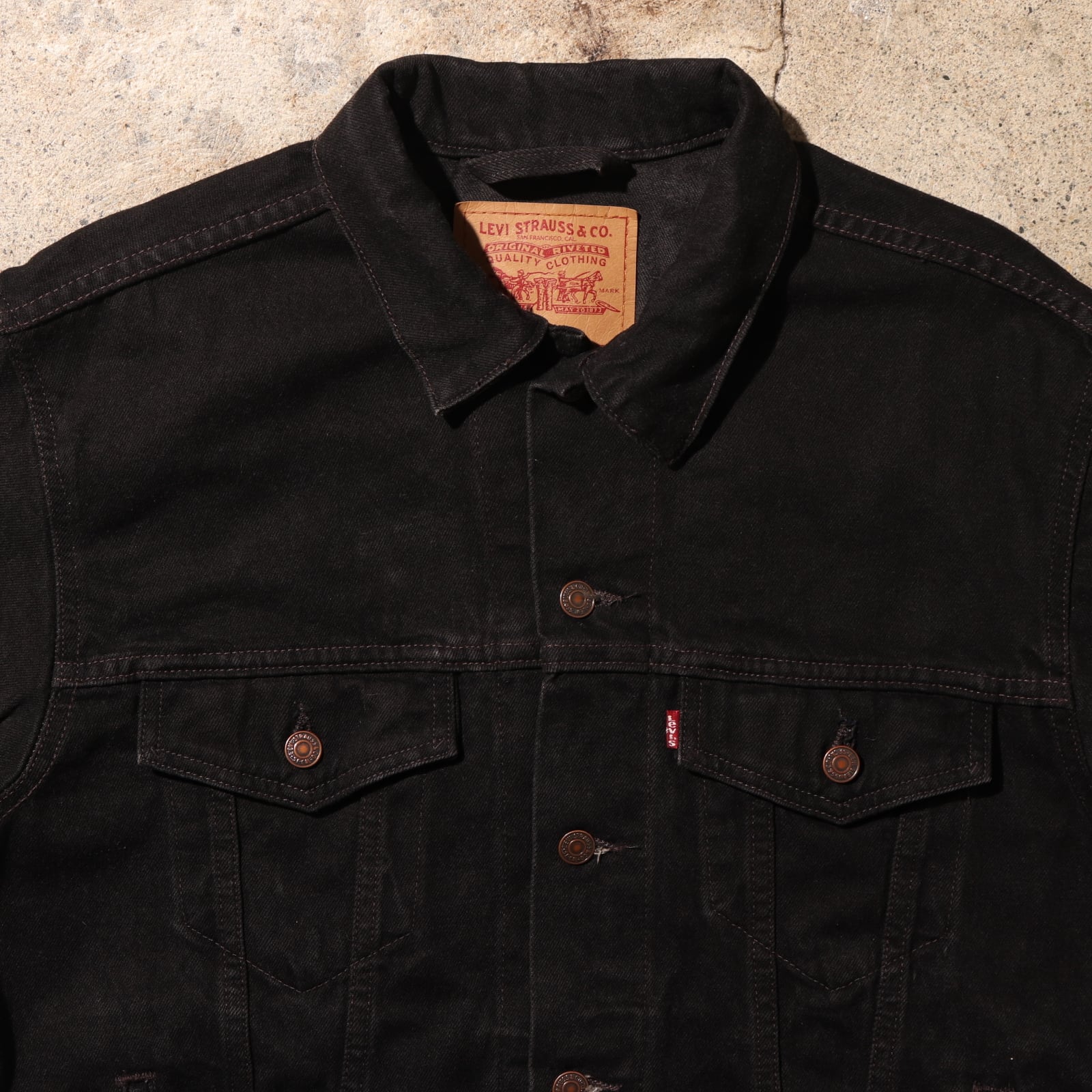 極美品 M 米国製 サルファー Levi's70507 ブラックデニムジャケット-