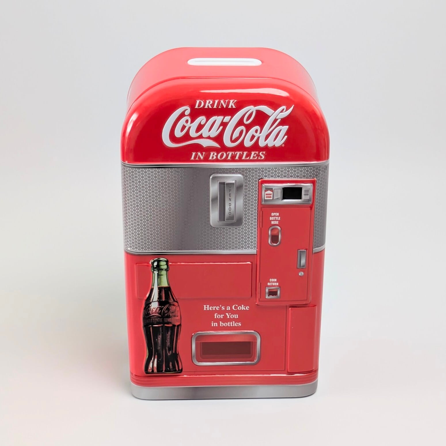 【 Coca-Cola ( コカ・コーラ ) / Coke 】 Vending machine Tin bank / 自動販売機型貯金箱 / コインバンク / 1950年代 1960年代【B】〚アメリカン雑貨 アメトイ〛