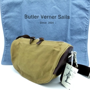 ▢Butler Verner Sails  パラフィン×本革ショルダー／ベージュ