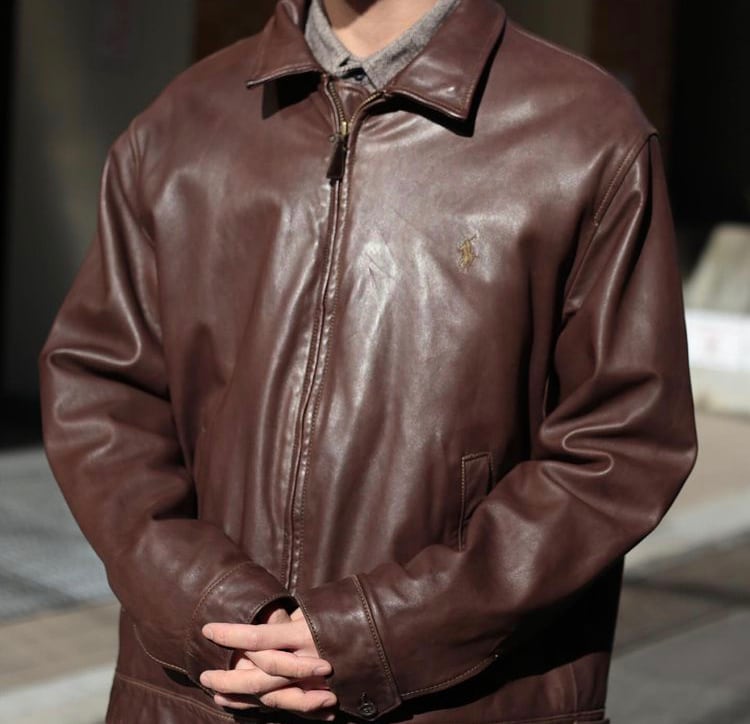 Polo by Ralph Lauren レザースウィングトップブルゾン【FF-3212 Polo by Ralph Lauren レザースウィングトップブルゾン【FF-3212