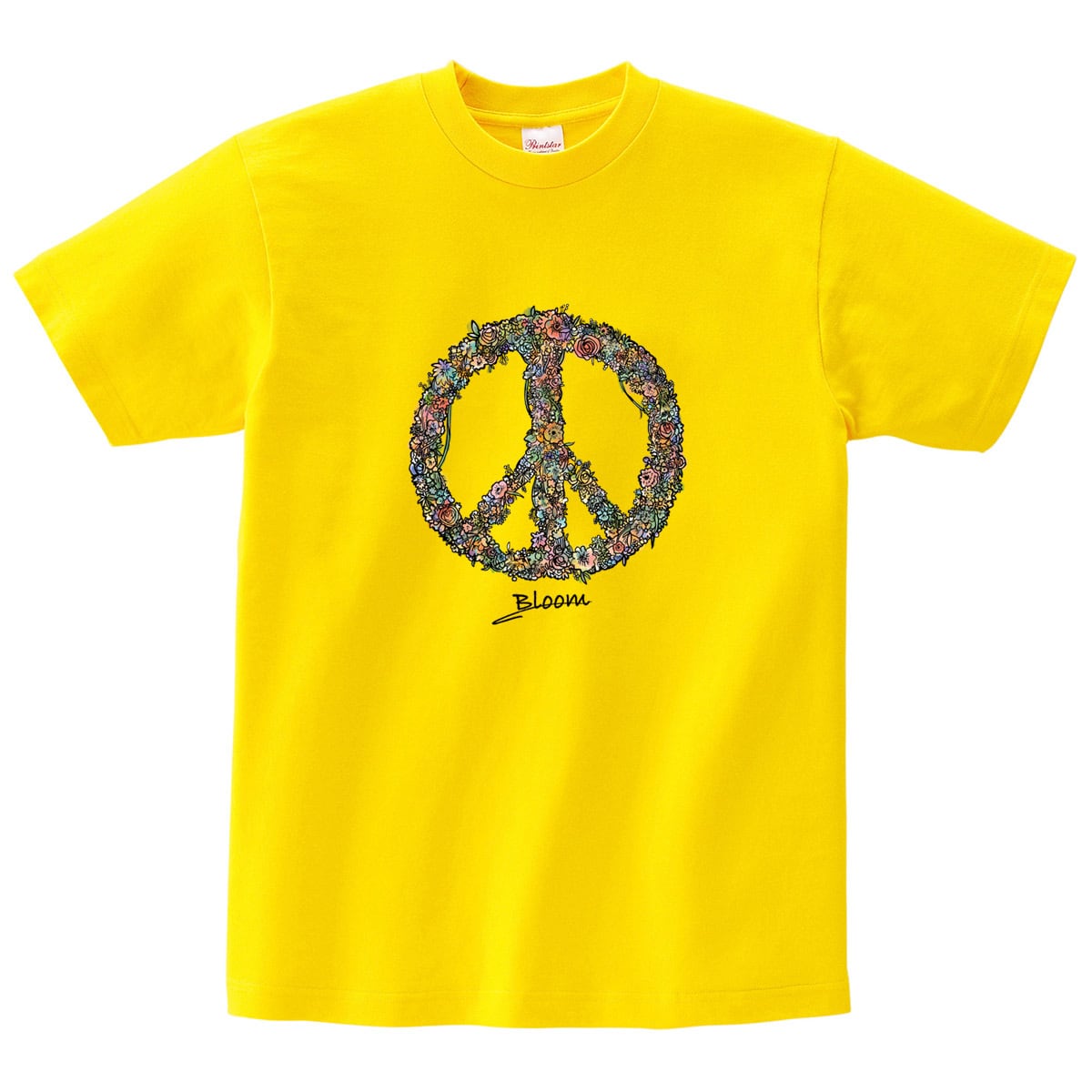 NOWAR ピース リース Tシャツ ms97 戦争反対 戦争撲滅 世界平和 メッセージ 選べるサイズデザイン