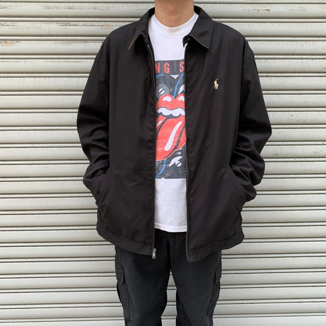 ラルフローレン スウィングトップジャケット ハリントンジャケット ブラック XL