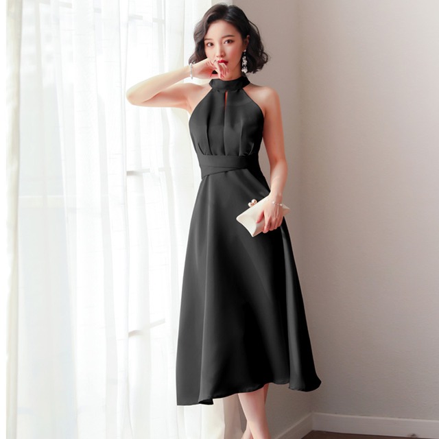 ホルターネック ドレス Pink Black La Merfe 特別な日のお洋服 演奏会ドレス パーティードレスのセレクトショップ ラメルフェ ホルターネック ドレス Pink Black La Merfe 特別な日のお洋服 演奏会ドレス パーティードレスのセレクトショップ ラメルフェ