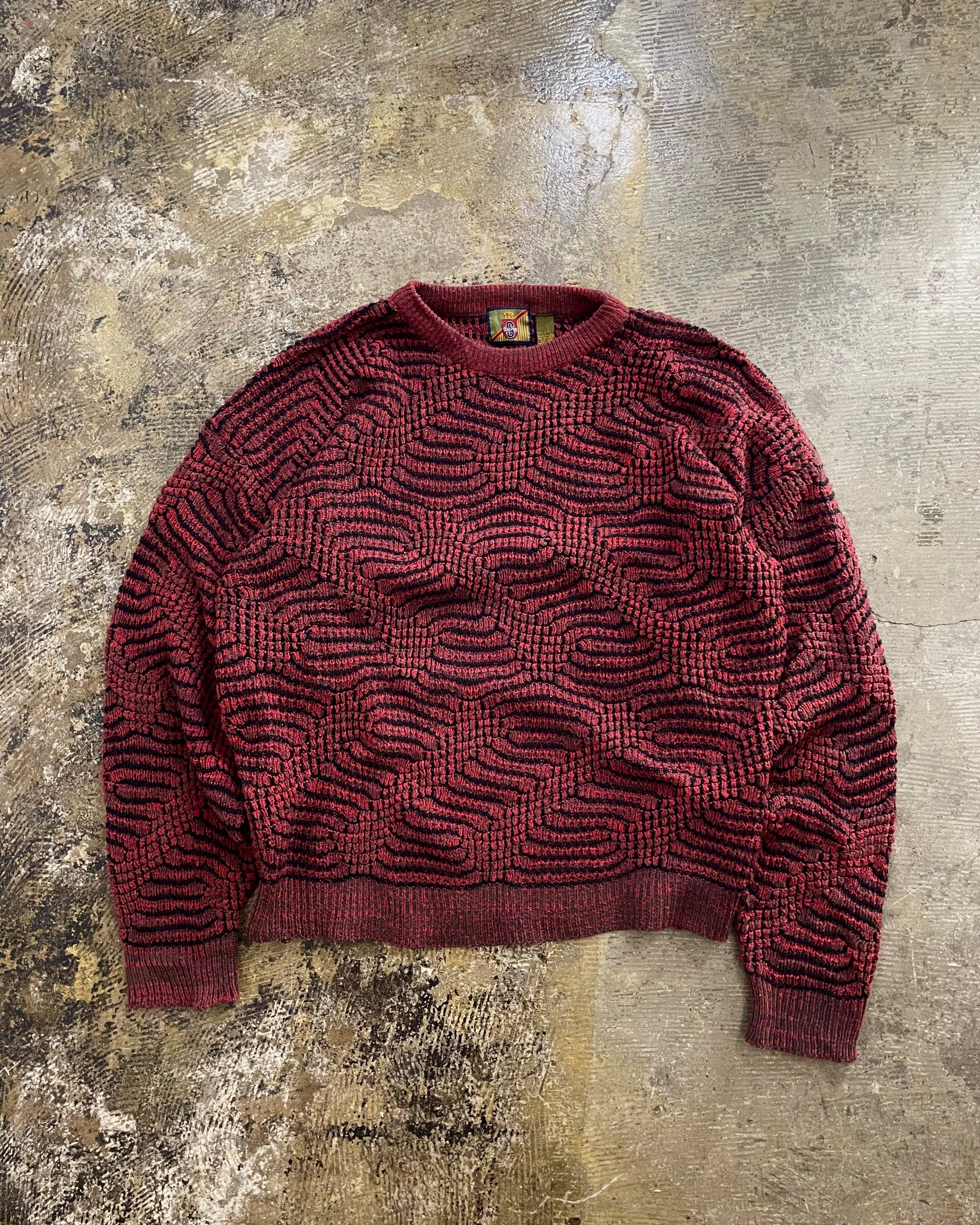 90s Saturday Total Pattern Acrylic Knit