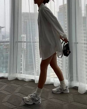 リラックスロングシャツ A0613