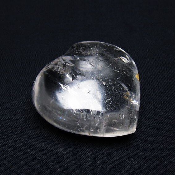 水晶 ハート置物 一点物 145-1479