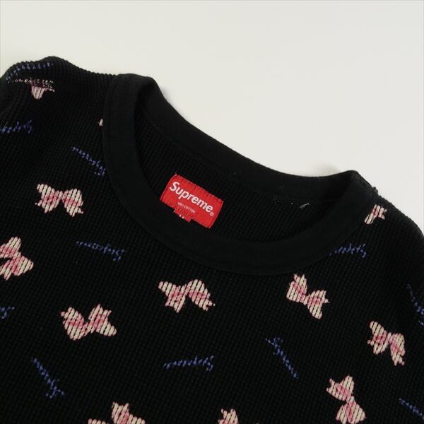 Size【M】 SUPREME シュプリーム 19AW Bow Waffle Thermal Black