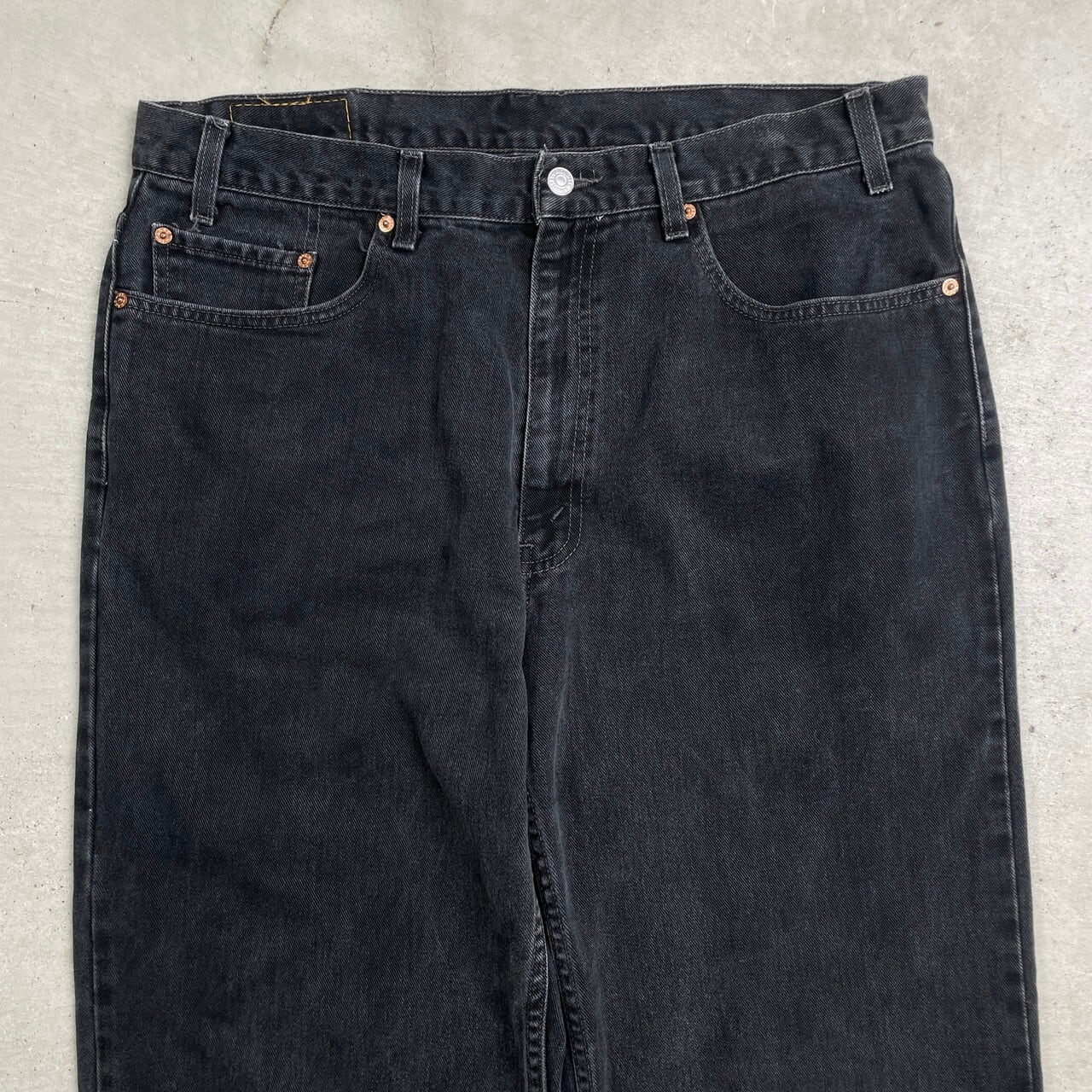 Levi's リーバイス 550 ブラックデニムパンツ RELAXED FIT メンズW38