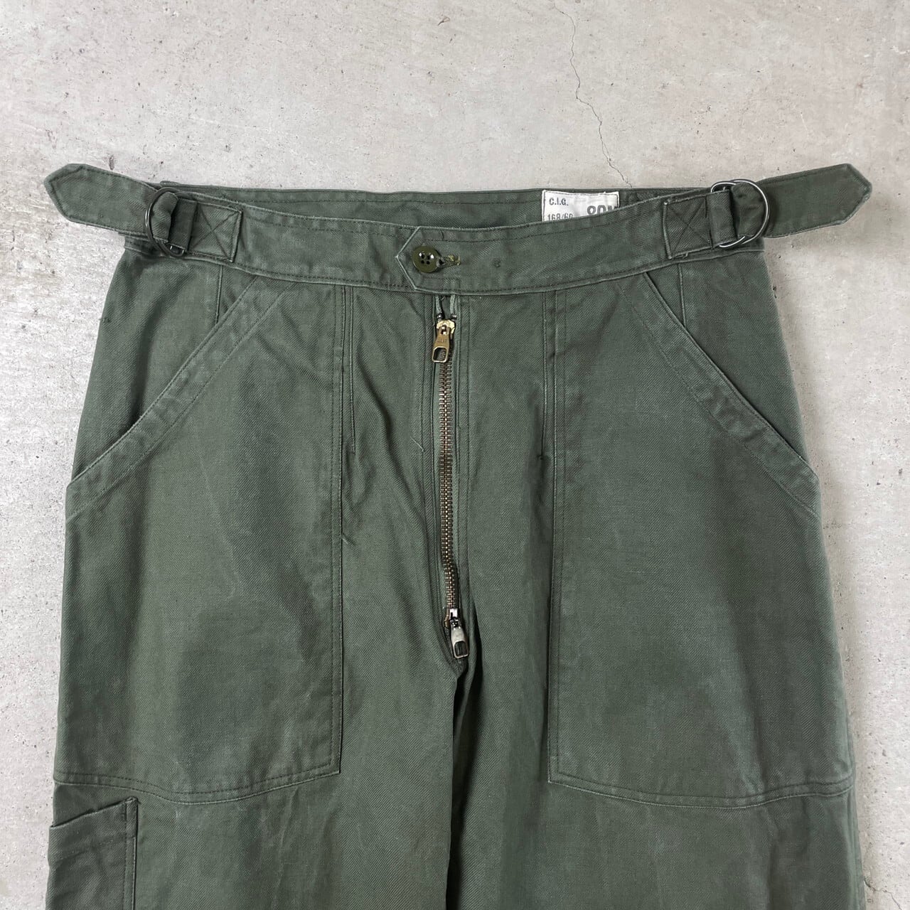 60年代 フランス軍 AIR FORCE メカニックパンツ ユーロミリタリー 