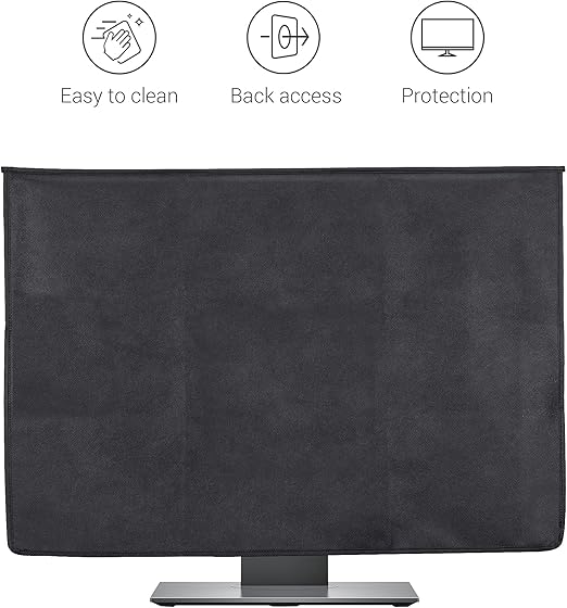 新品32インチ【モニターカバー】パソコン　ディスプレイカバー 液晶画面カバー　黒 楽天市場】【送料無料】kwmobile 対応: 31-32