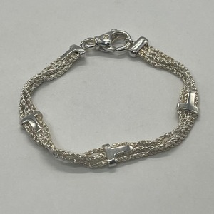 ティファニー TIFFANY Tロープ 4連チェーン ブレスレット SV925