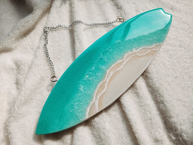 425.オーシャンレジンアート サーフボード型