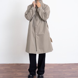 デザインシックボタン薄手コート　954