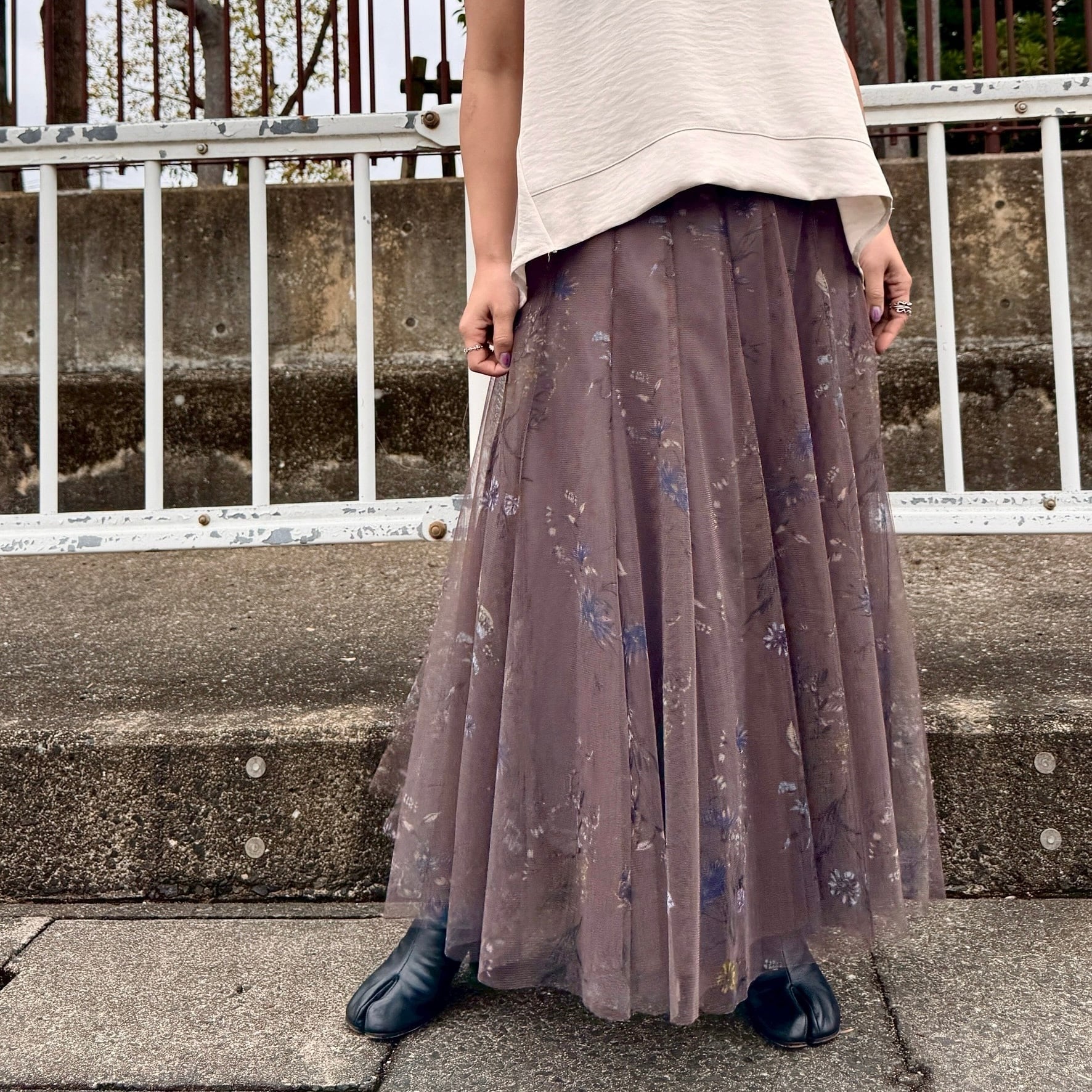 新品　TRANOI ミリタリープリーツスカート TRANOI スカート TRANOI. / トラノイ ユーティリティー ナイロン