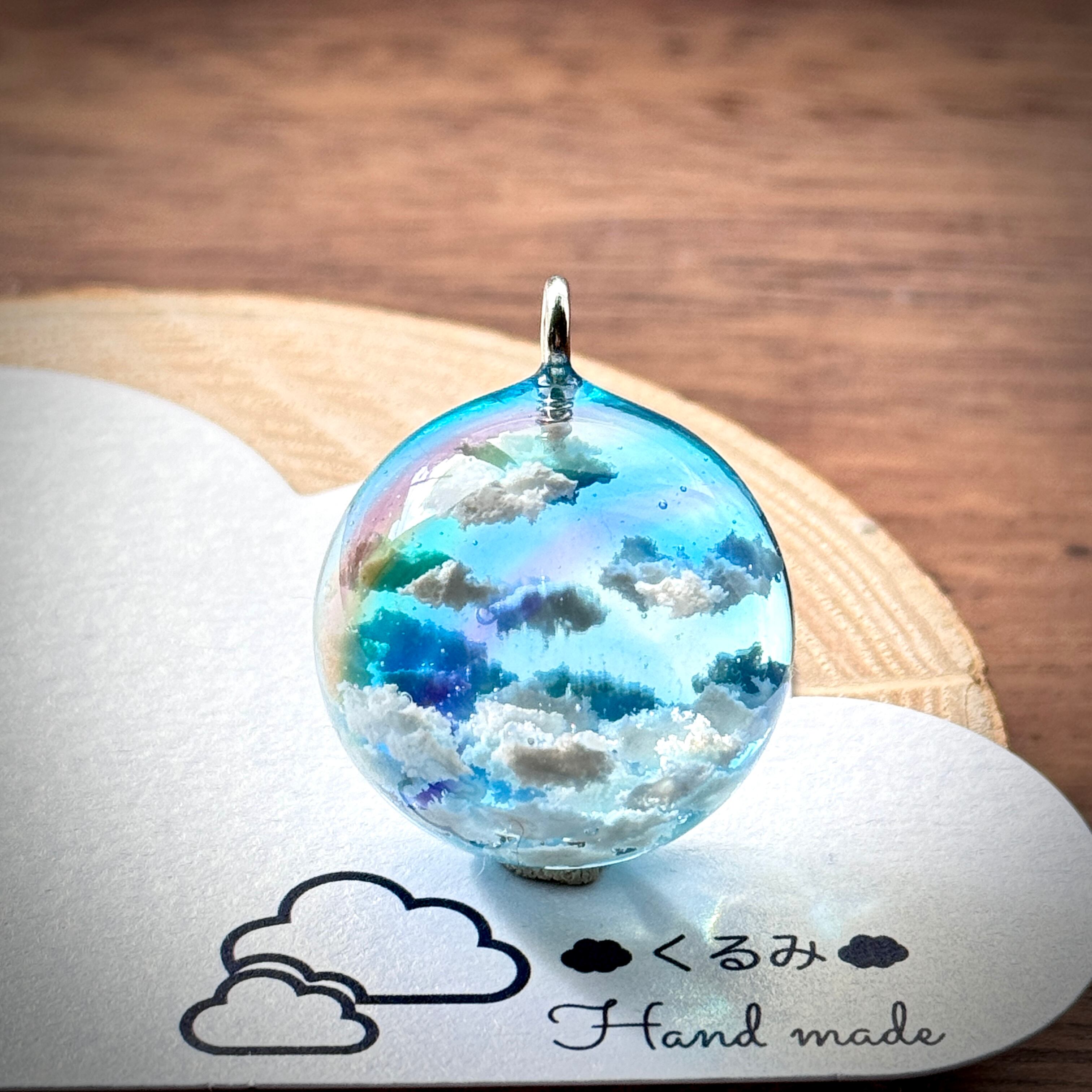 半球の雲レジン 虹の空 B