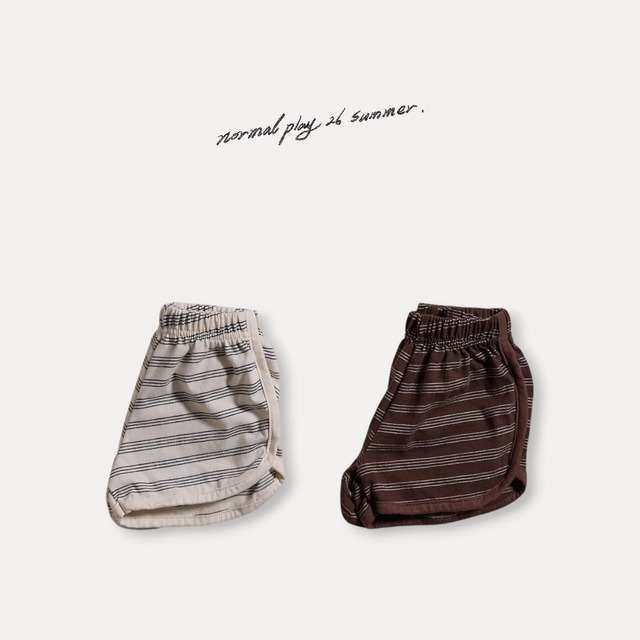 《予約》送料無料【normal play】Chocolate 3/4 Pants