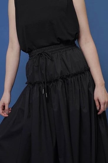 美品【CYAN TOKYO】シアントーキョー　フリルギャザーブラウス　フリル着脱 美品【CYAN TOKYO】シアントーキョー フリルギャザーブラウス フリル