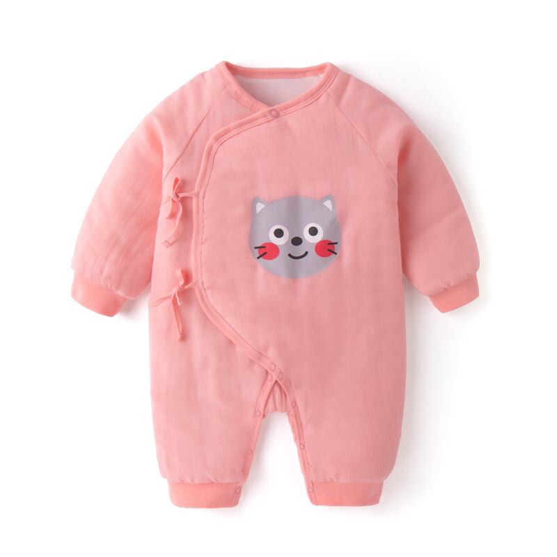 生まれた冬のワンピースの赤ちゃんキルティングロンパースの赤ちゃん肥厚ロンパースの男の子 Duduベイビー94017467254