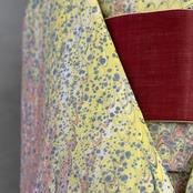 「不死鳥の羽」〜ピーコック柄×ドット〜セオアルファ〜浴衣・夏着物・単衣