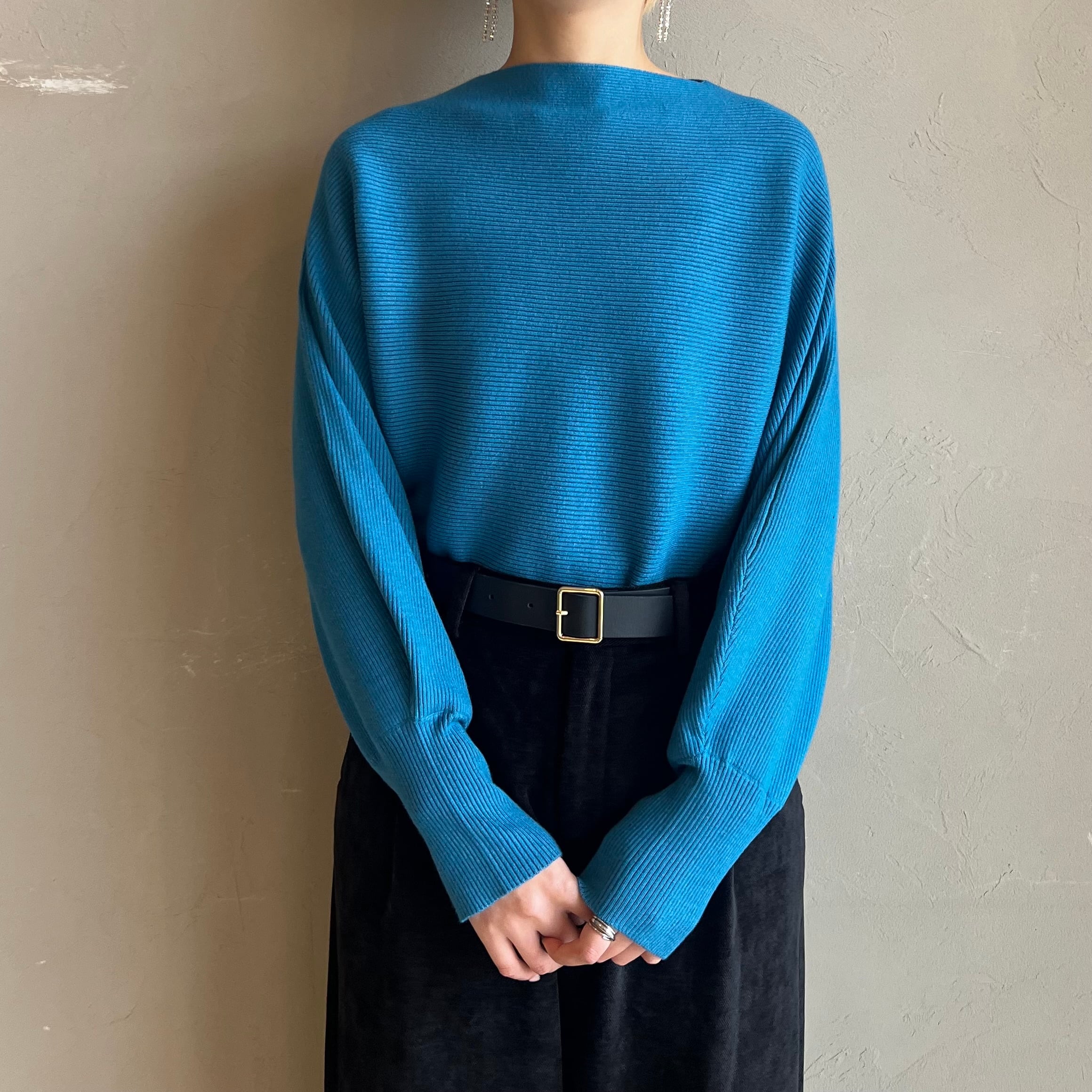 QTUME 】ドルマンリブニット | valance 福井|レディース セレクト QTUME 】ドルマンリブニット | valance 福井|レディース セレクト