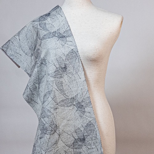 OC3071   Comolebi Planning Leaf Pattern Cotton Linen Jacquard　155cm width