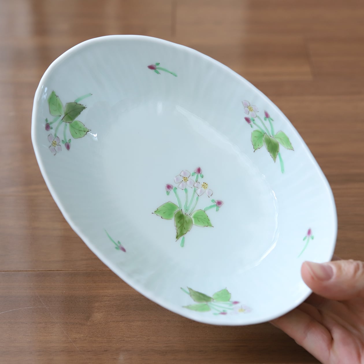 うつわ藍水 ｜ 楕円鉢 シュウカイドウ ｜ 波佐見焼 | にっこう生活館