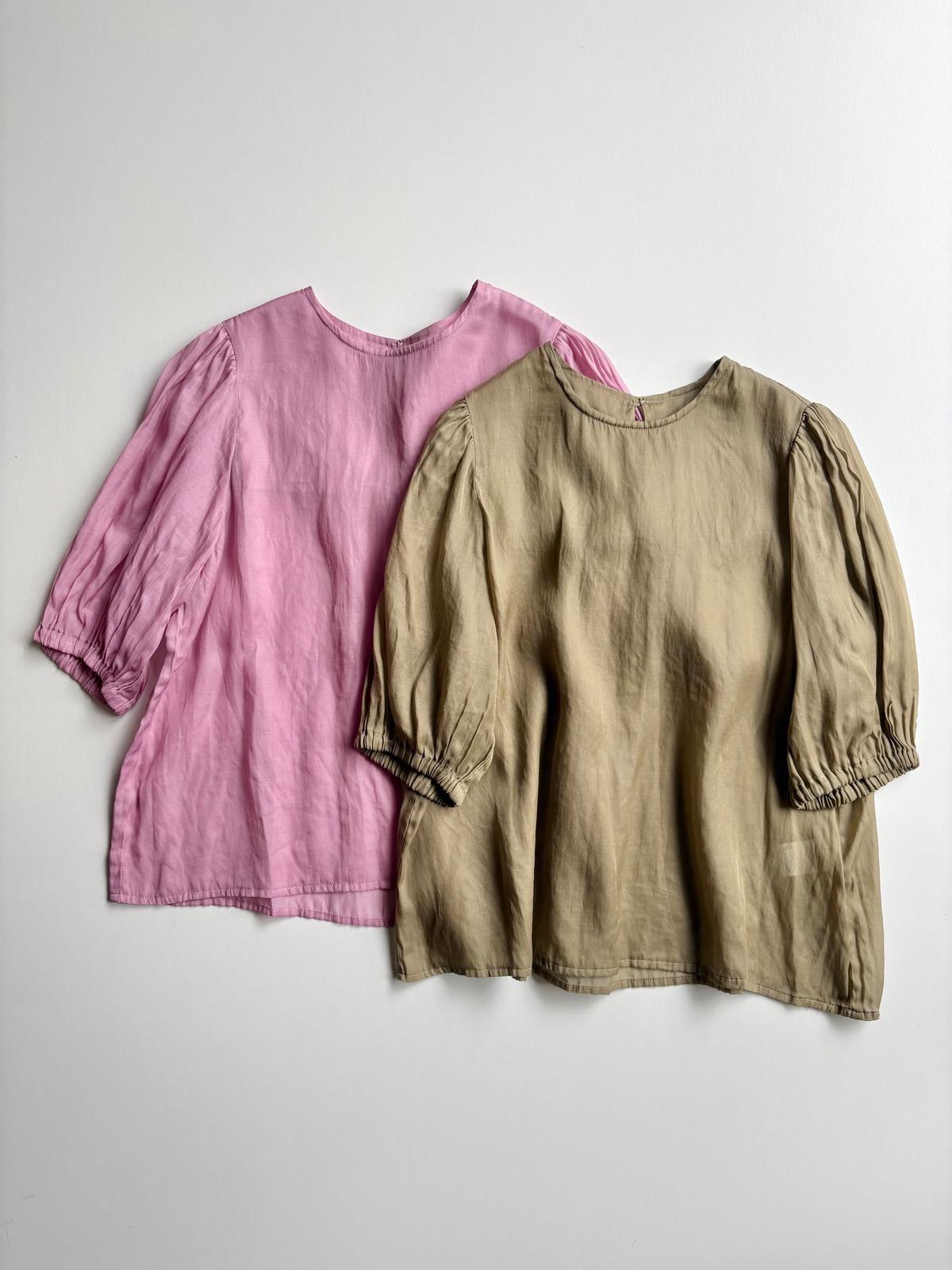 Gauze# 】GATHER SLEEVE MODERNIST BLOUSE G1081 | 余韻の時間