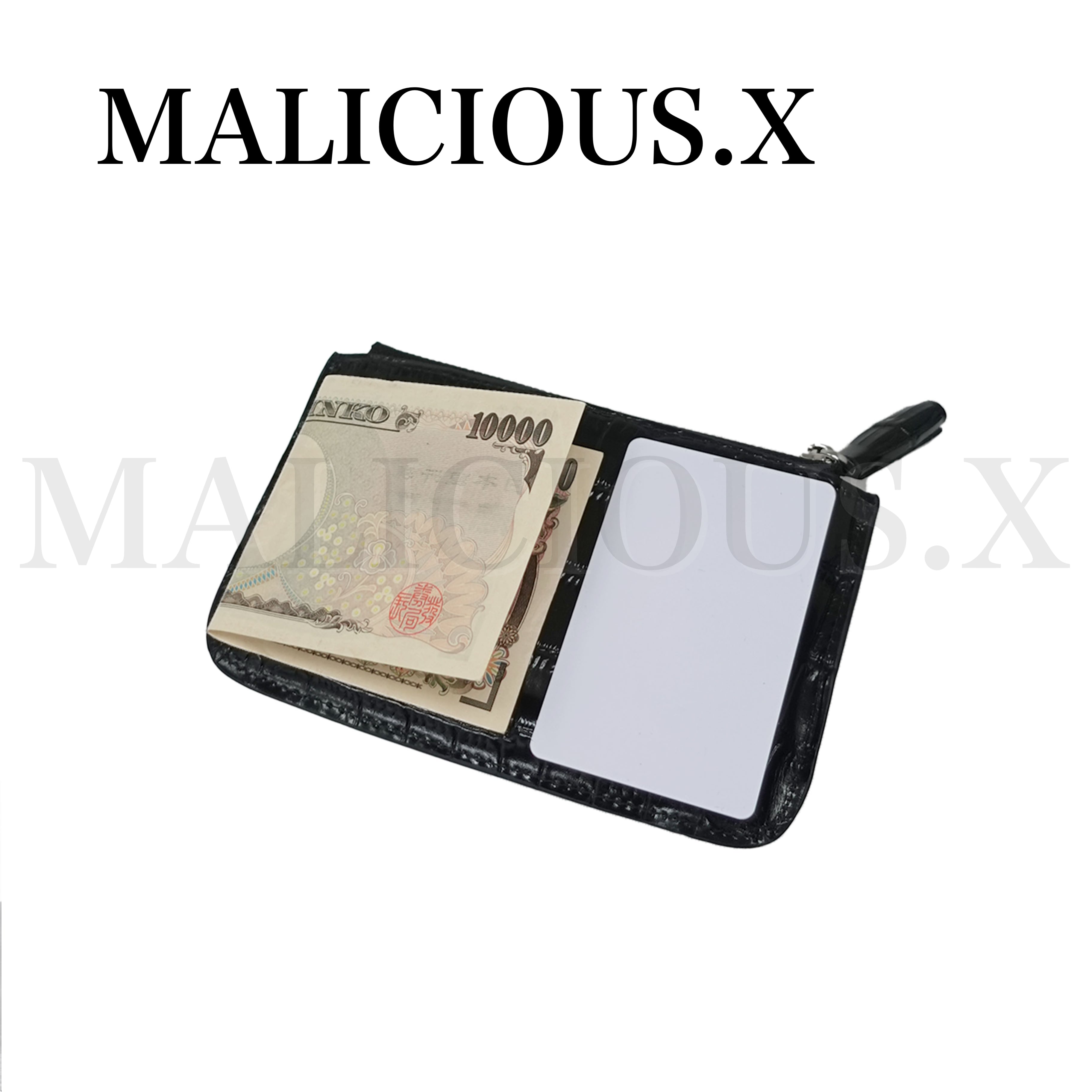 BLACK】Cat fang Croc Zip Case(Black) | MALICIOUS.X