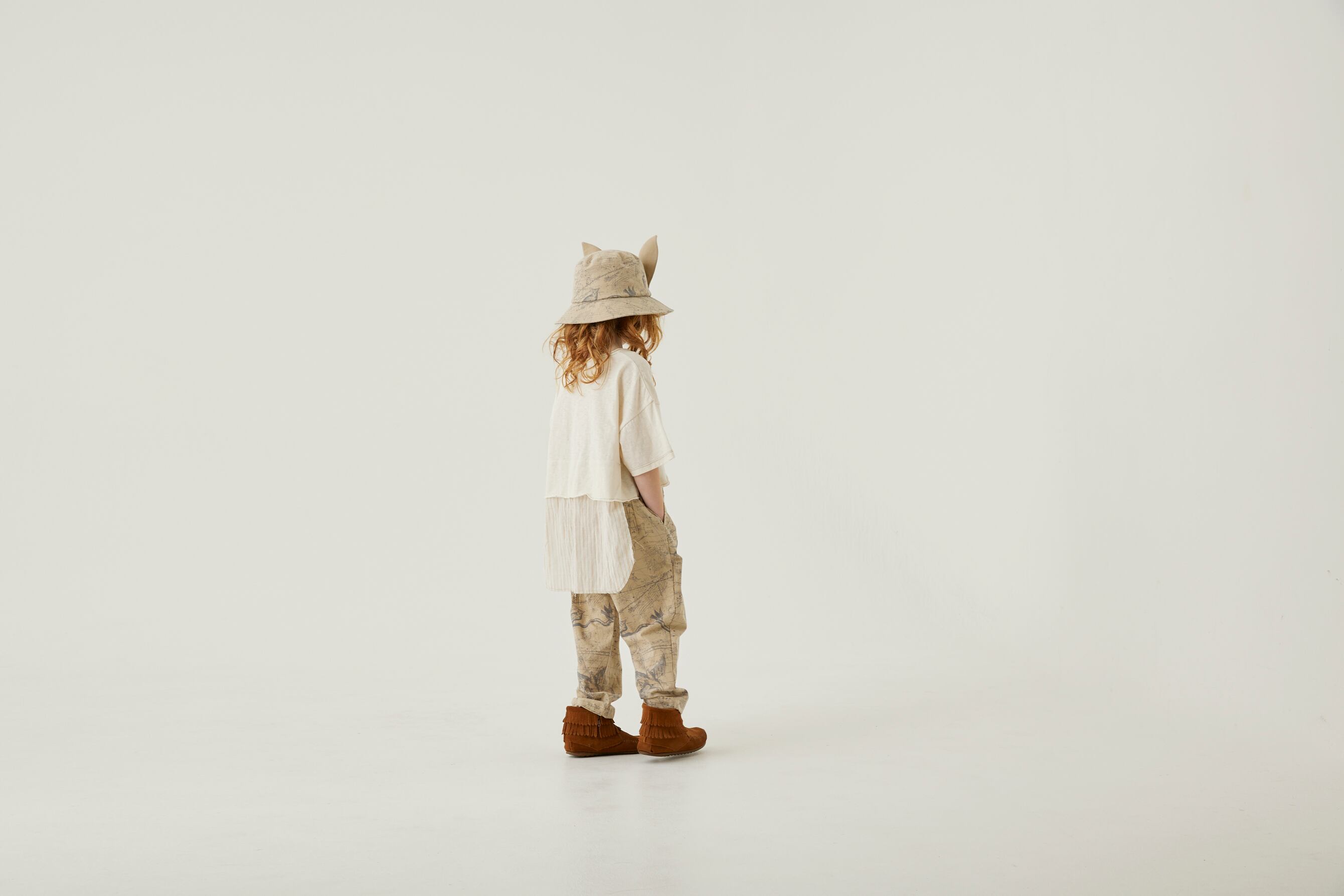 eLfinFolk(エルフィンフォルク)/ Grunge T-shirts/ ivory / 125cm | crecer