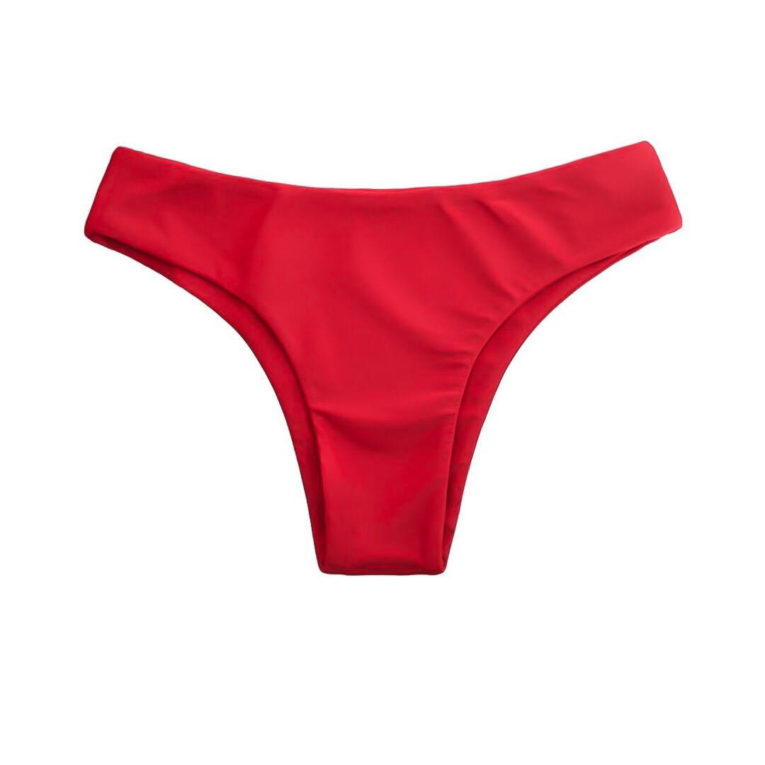 red slim pants