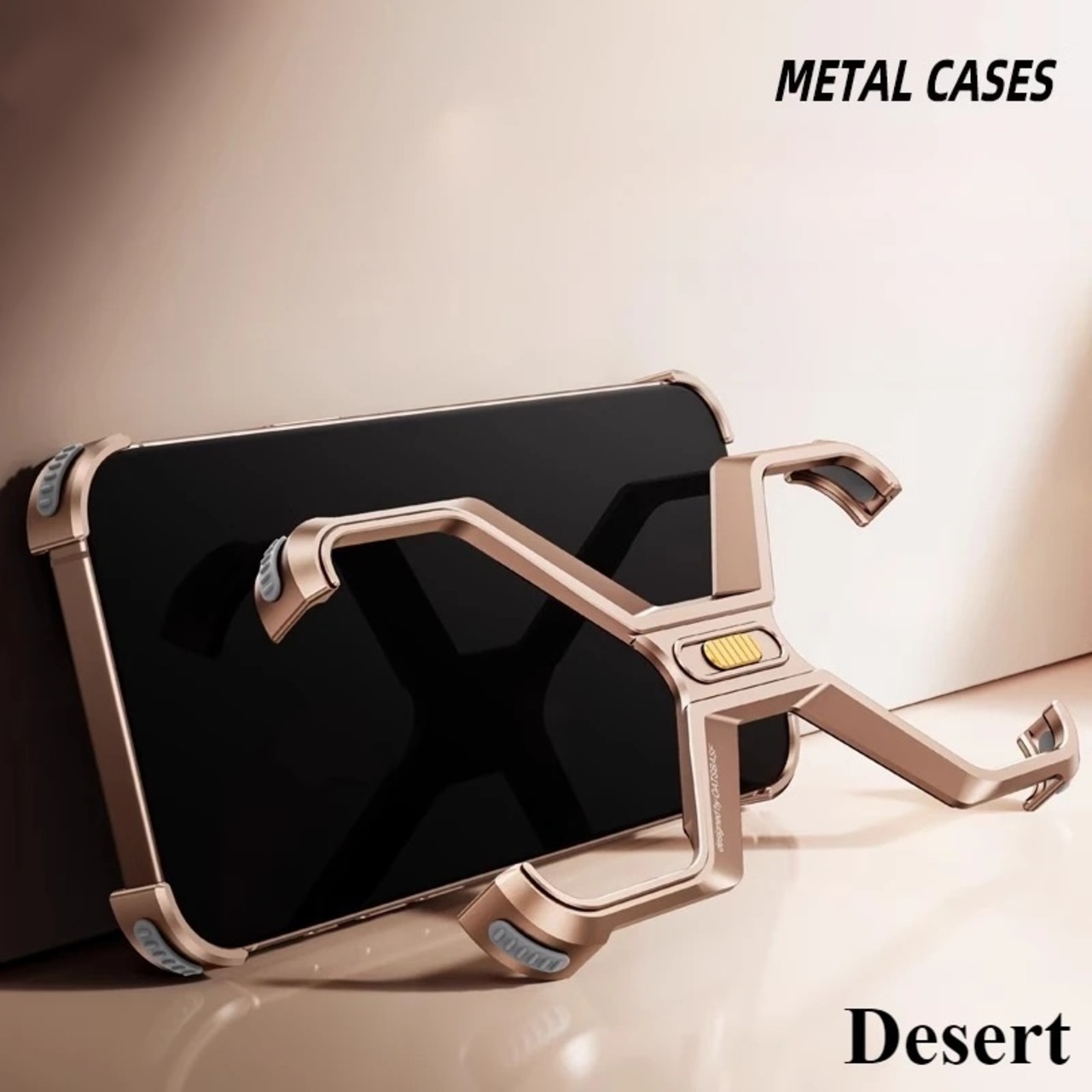 ◆iPhone 16/Pro/Pro Max◆ X-Shaped Aluminum Phone Case / X-シェイプ アルミニウム スマホケース