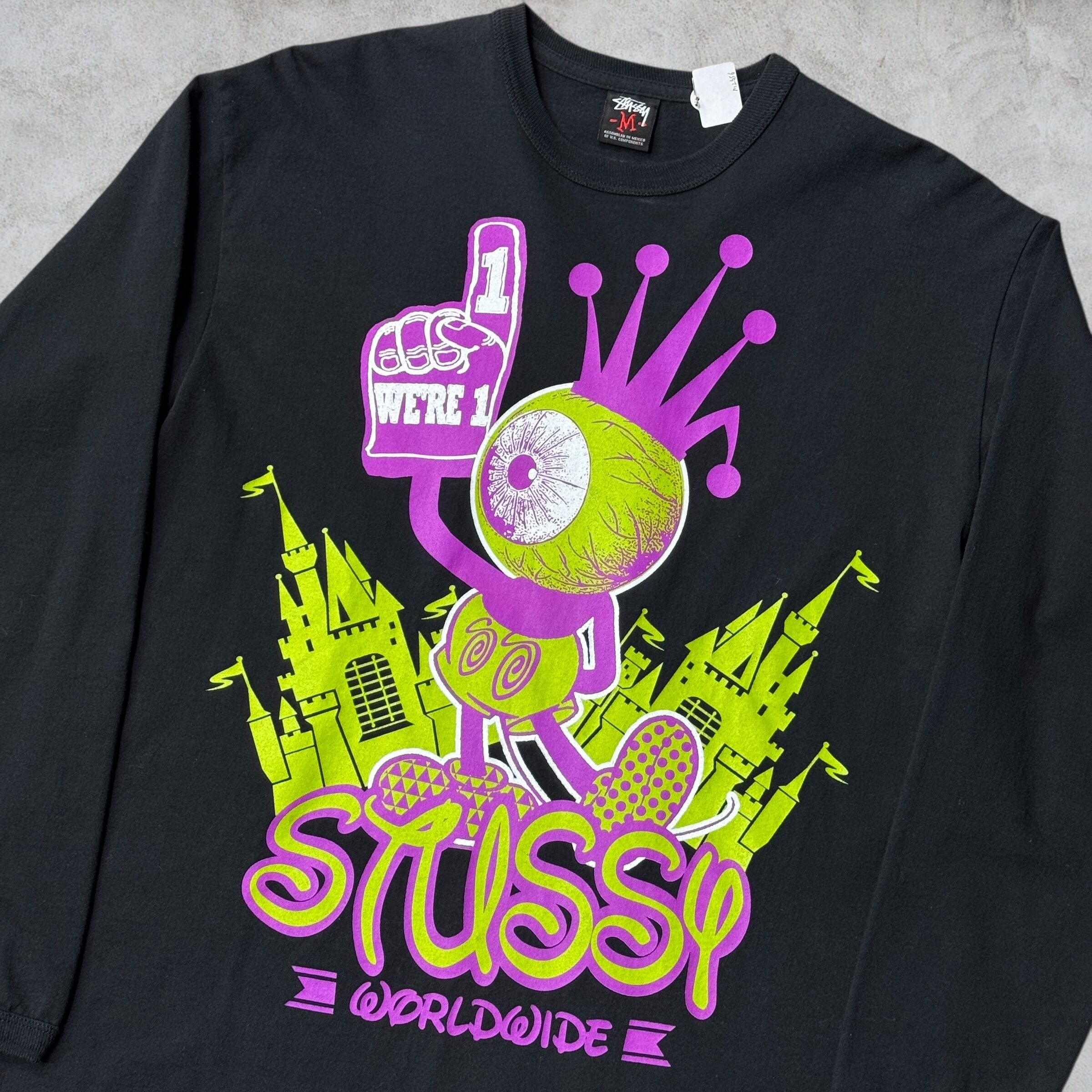 Special!!】00's old stussy Grad Nite Parody Long Sleeve Tee
