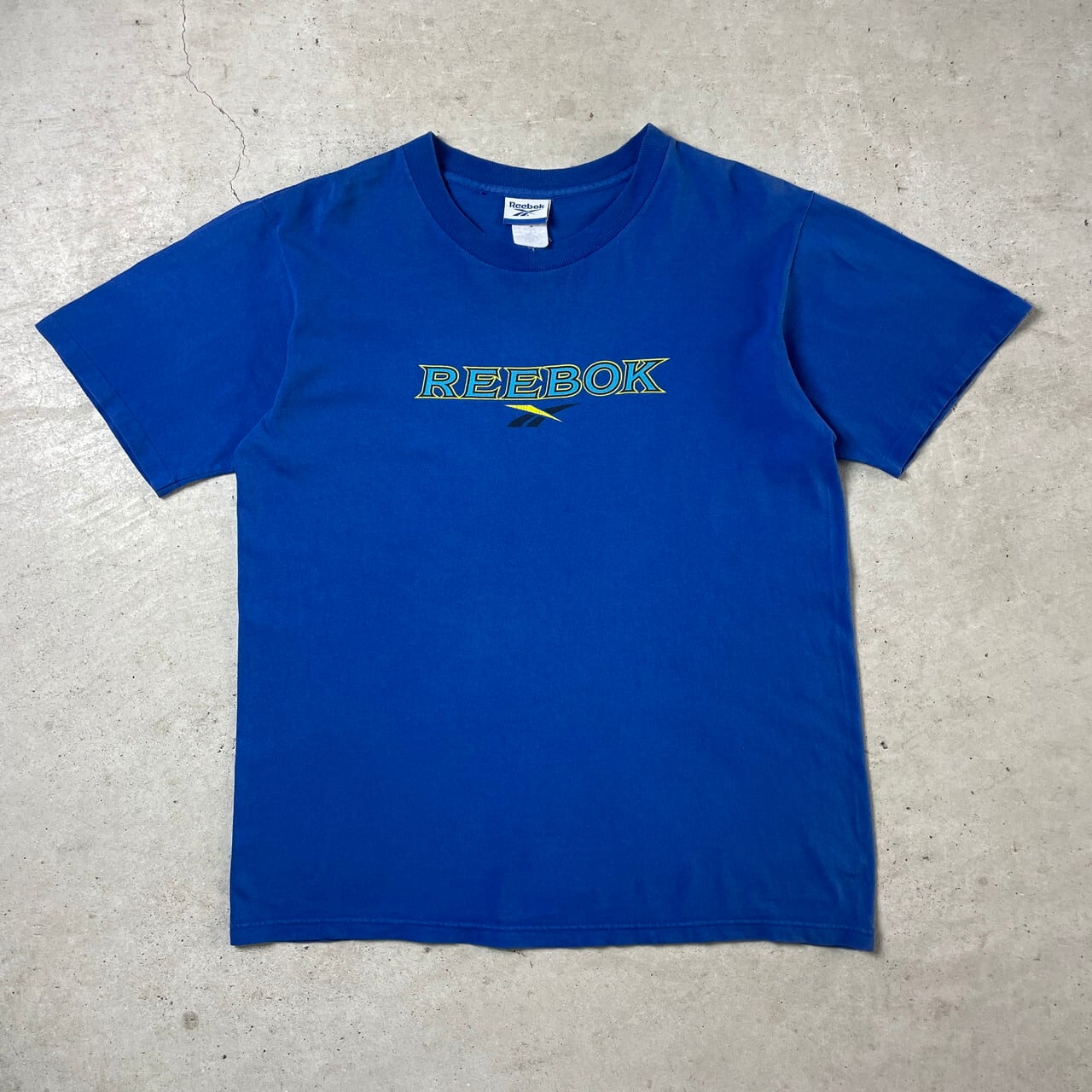90年代 USA製 Reebok リーボック ロゴ 両面プリント Tシャツ メンズM 