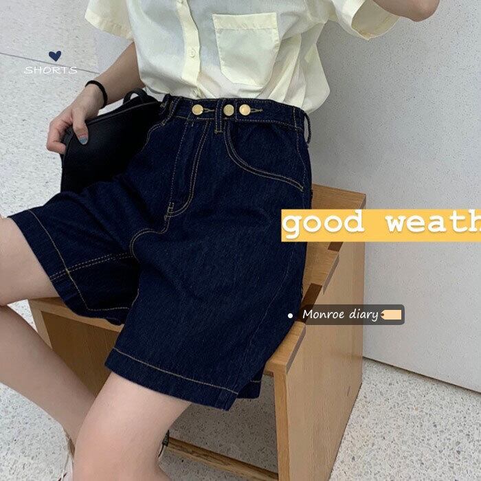 ウェストスリムジーンズ レディースルーズパンツ サマーショーツ 夏物 ブルマー モンロー18983437466