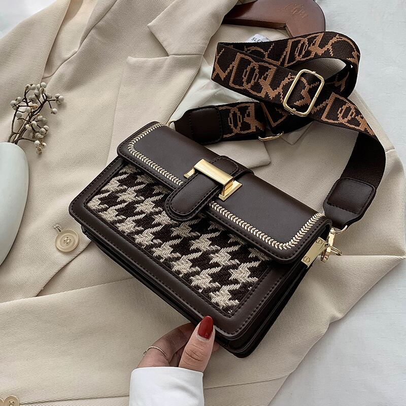 レッド スクウェア メッセンジャーバッグ 手作りハンドバック54283376595