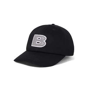 BUTTER GOODS B LOGO 6 PANEL CAP BLACK